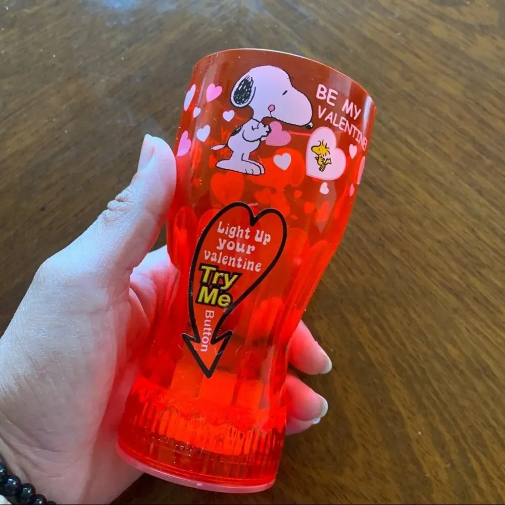 Peanuts Snoopy Valentine’s Light Up Party Cup Peanuts Kidcore Be My Valentine